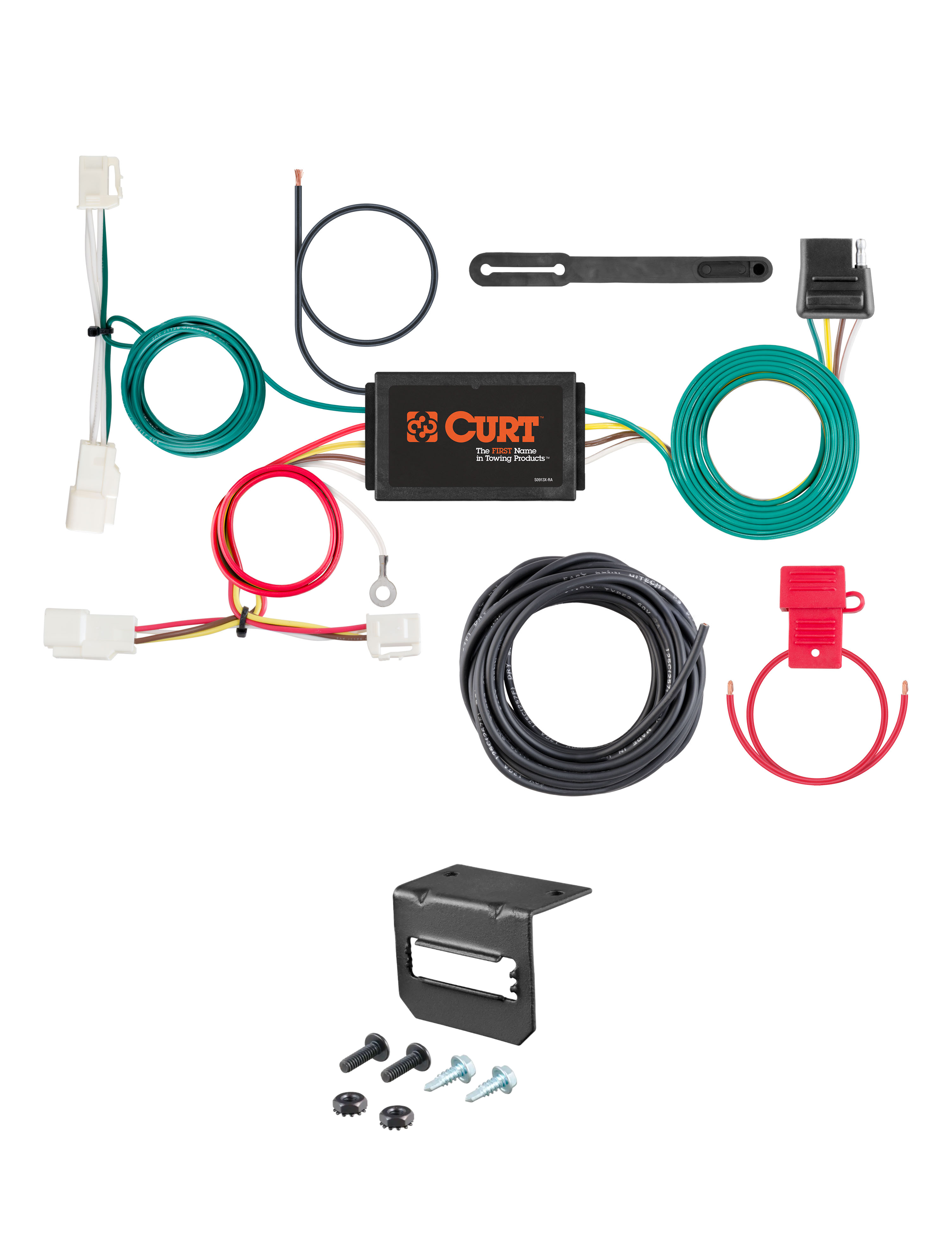 15-20 Toyota Yaris Hatchback CURT 4-flat Plug and Play Trailer Wiring thumbnail 0