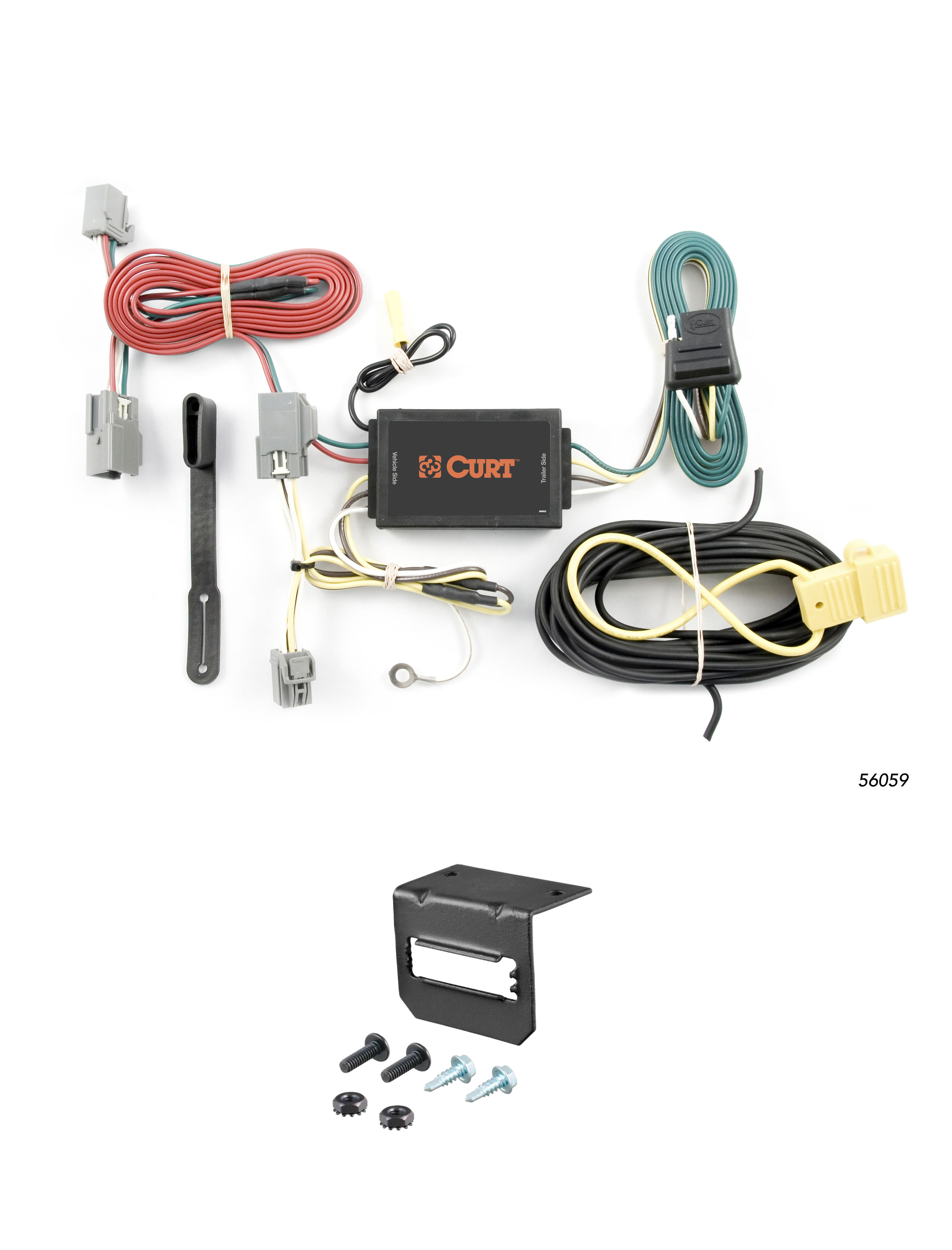 07-16 Volvo S80  CURT 4-flat Plug and Play Trailer Wiring thumbnail 0