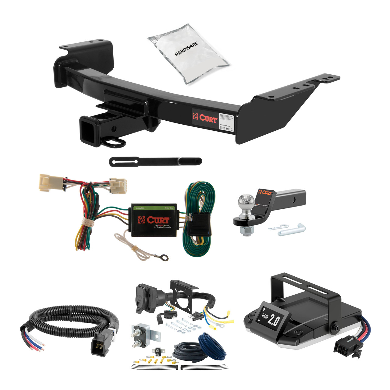 06-09 Pontiac Torrent 2 CURT Trailer Hitch + Assure Proportional Brake Controller Kit HBCW2139 thumbnail 0