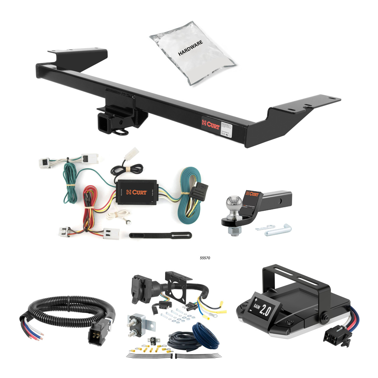 11-17 Nissan Quest 2 CURT Trailer Hitch + Assure Proportional Brake Controller Kit HBCW2059 thumbnail 0