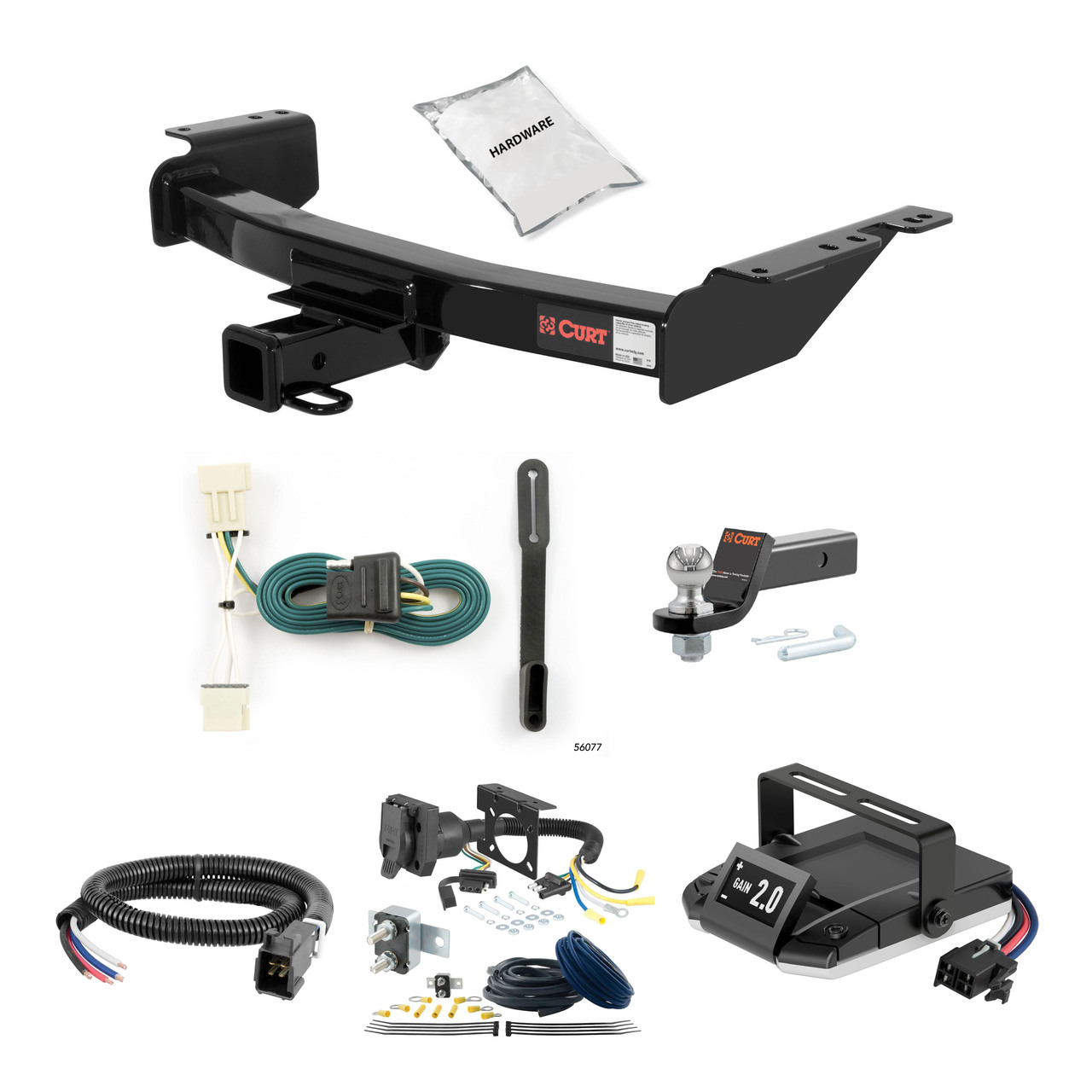 05-07 Buick Terraza 2 CURT Trailer Hitch + Assure Proportional Brake Controller Kit HBCW216 thumbnail 0