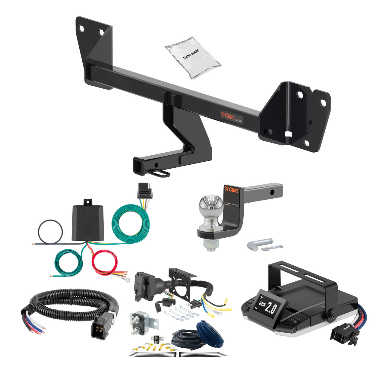 13-22 Buick Encore 1.25 CURT Trailer Hitch + Assure Proportional Brake Controller Kit HBCW188 thumbnail 0