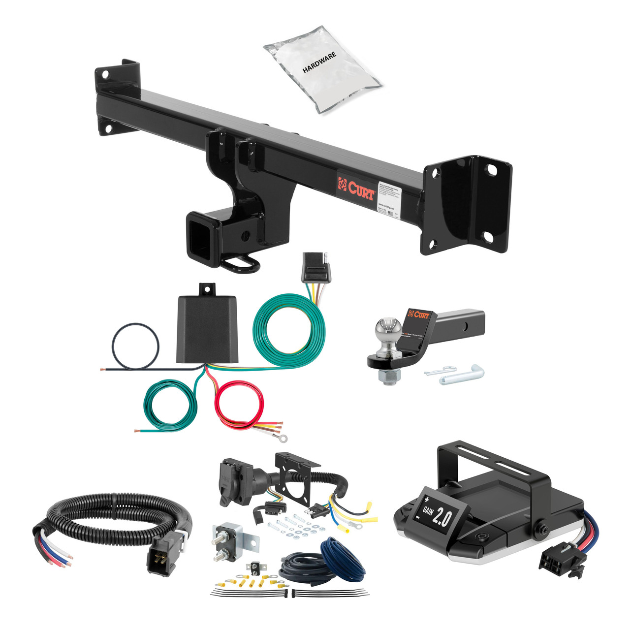 11-17 BMW X3  2 CURT Trailer Hitch + Assure Proportional Brake Controller Kit HBCW167 thumbnail 0