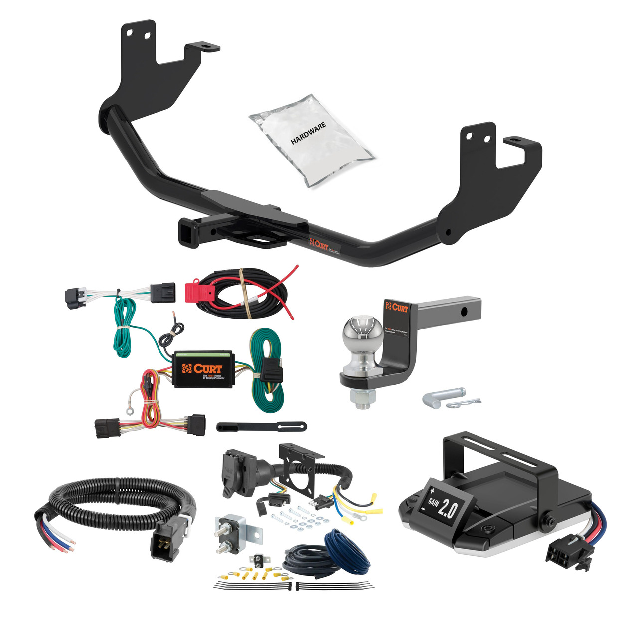 13-22 Buick Encore 1.25 CURT Trailer Hitch + Assure Proportional Brake Controller Kit HBCW187 thumbnail 0