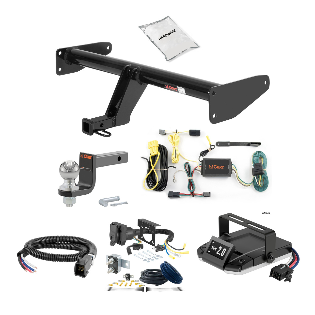 05-07 Saturn Relay 2 CURT Trailer Hitch + Assure Proportional Brake Controller Kit HBCW2232 thumbnail 0