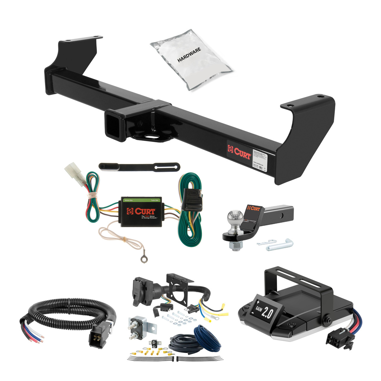 07-09 Suzuki XL-7  2 CURT Trailer Hitch + Assure Proportional Brake Controller Kit HBCW2341 thumbnail 0