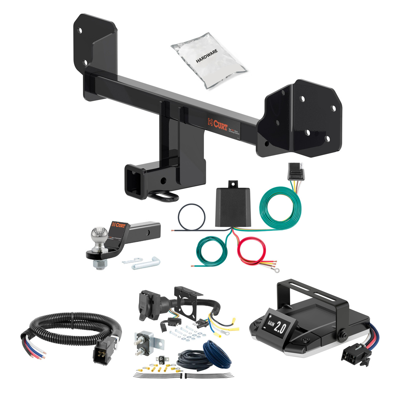 20-25 Subaru Outback Wagon 2 CURT Trailer Hitch + Assure Proportional Brake Controller Kit HBCW2309 thumbnail 0
