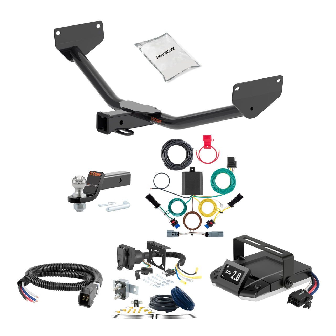 16-18 Buick Envision 2 CURT Trailer Hitch + Assure Proportional Brake Controller Kit HBCW194 thumbnail 0