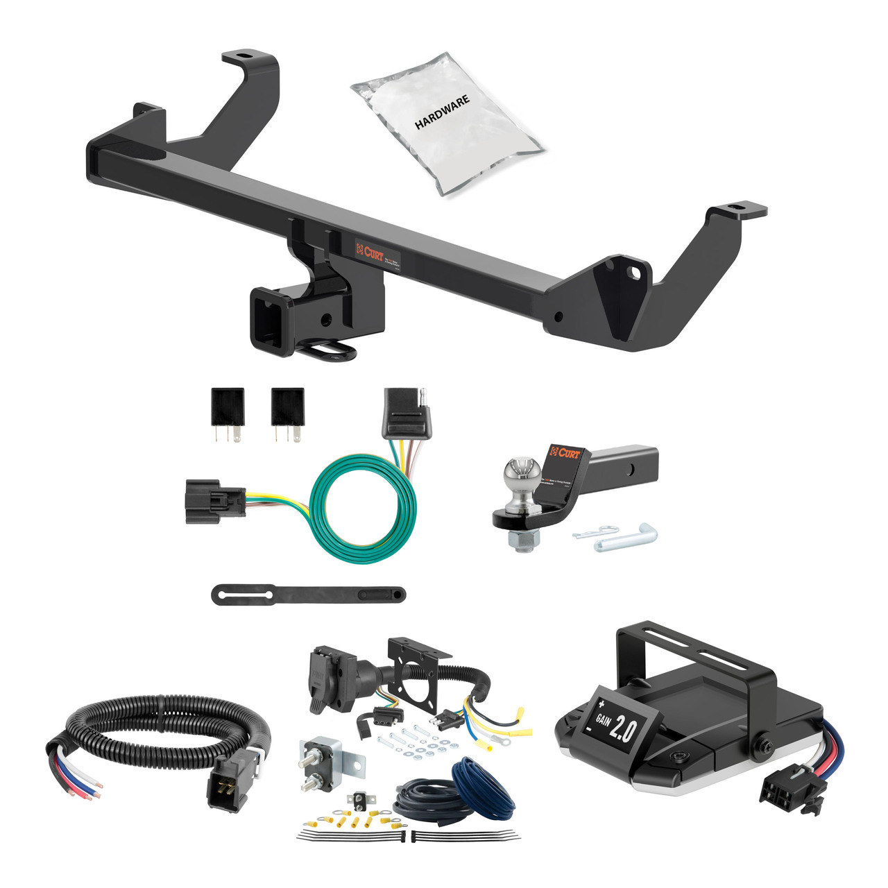 21-22 Buick Envision 2 CURT Trailer Hitch + Assure Proportional Brake Controller Kit HBCW192 thumbnail 0