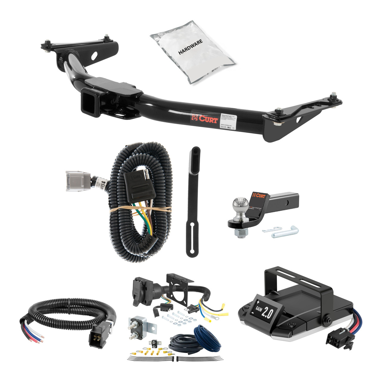 96-02 Toyota 4Runner 2 CURT Trailer Hitch + Assure Proportional Brake Controller Kit HBCW2350 thumbnail 0