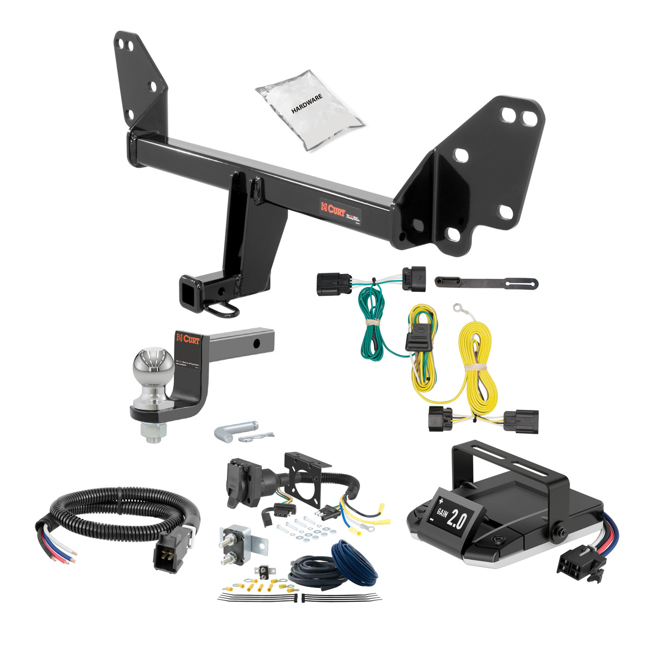 12-15 Chevrolet Captiva Sport 2 CURT Trailer Hitch + Assure Proportional Brake Controller Kit HBCW312 thumbnail 0