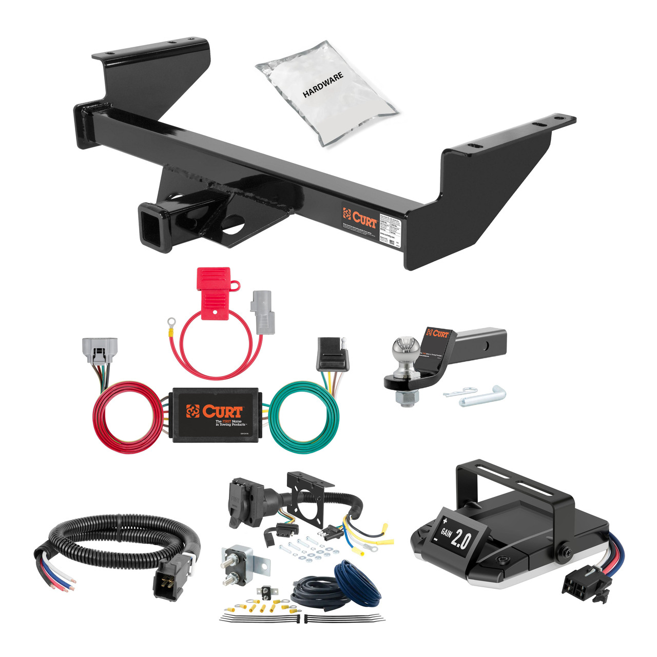 00-06 Toyota Tundra #13180 will not fit with towable bumper mount 2 CURT Trailer Hitch + Assure Proportional Brake Controller Kit HBCW2454 thumbnail 0