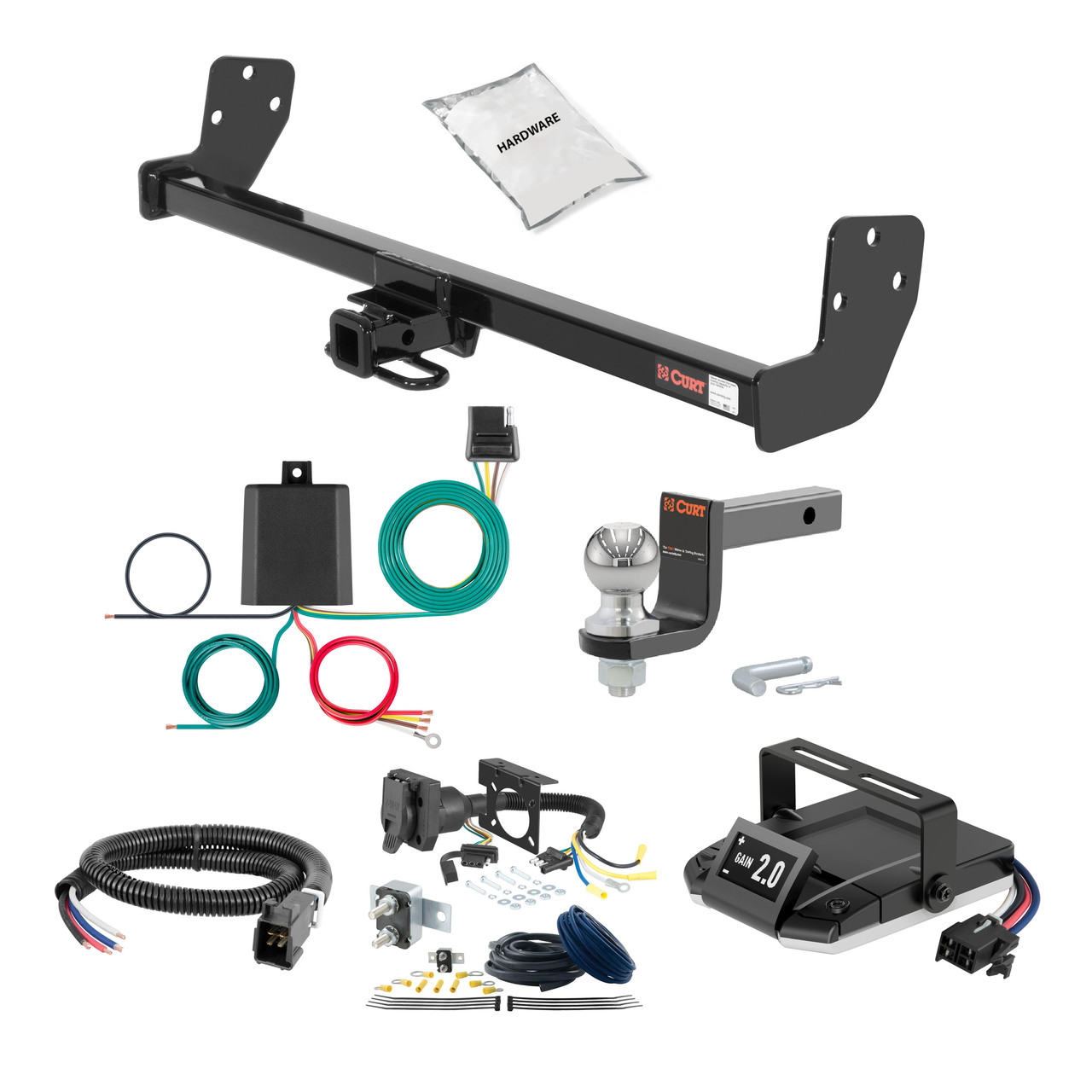 12-15 Chevrolet Orlando 1.25 CURT Trailer Hitch + Assure Proportional Brake Controller Kit HBCW408 thumbnail 0