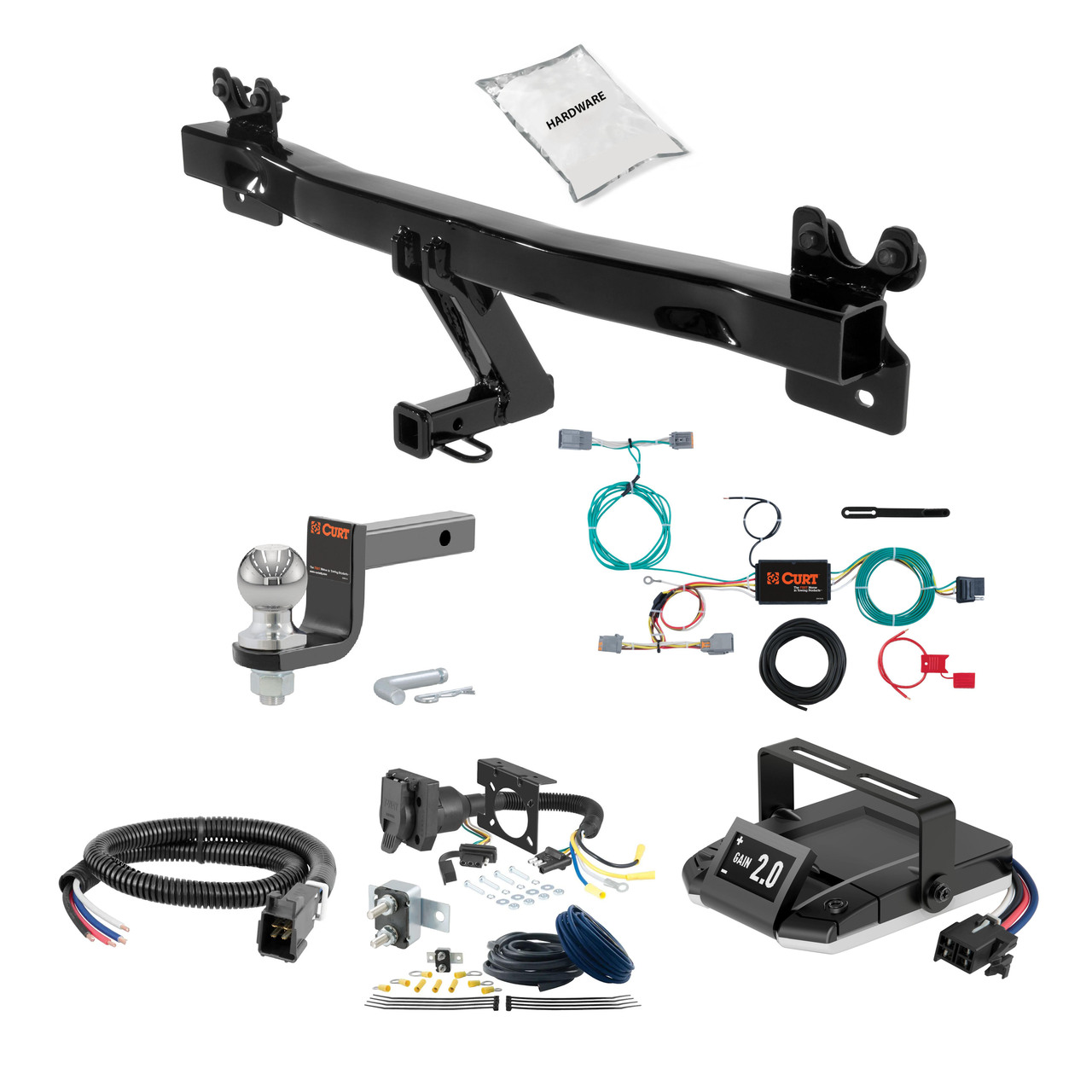 05-11 Volvo V50  1.25 CURT Trailer Hitch + Assure Proportional Brake Controller Kit HBCW2548 thumbnail 0