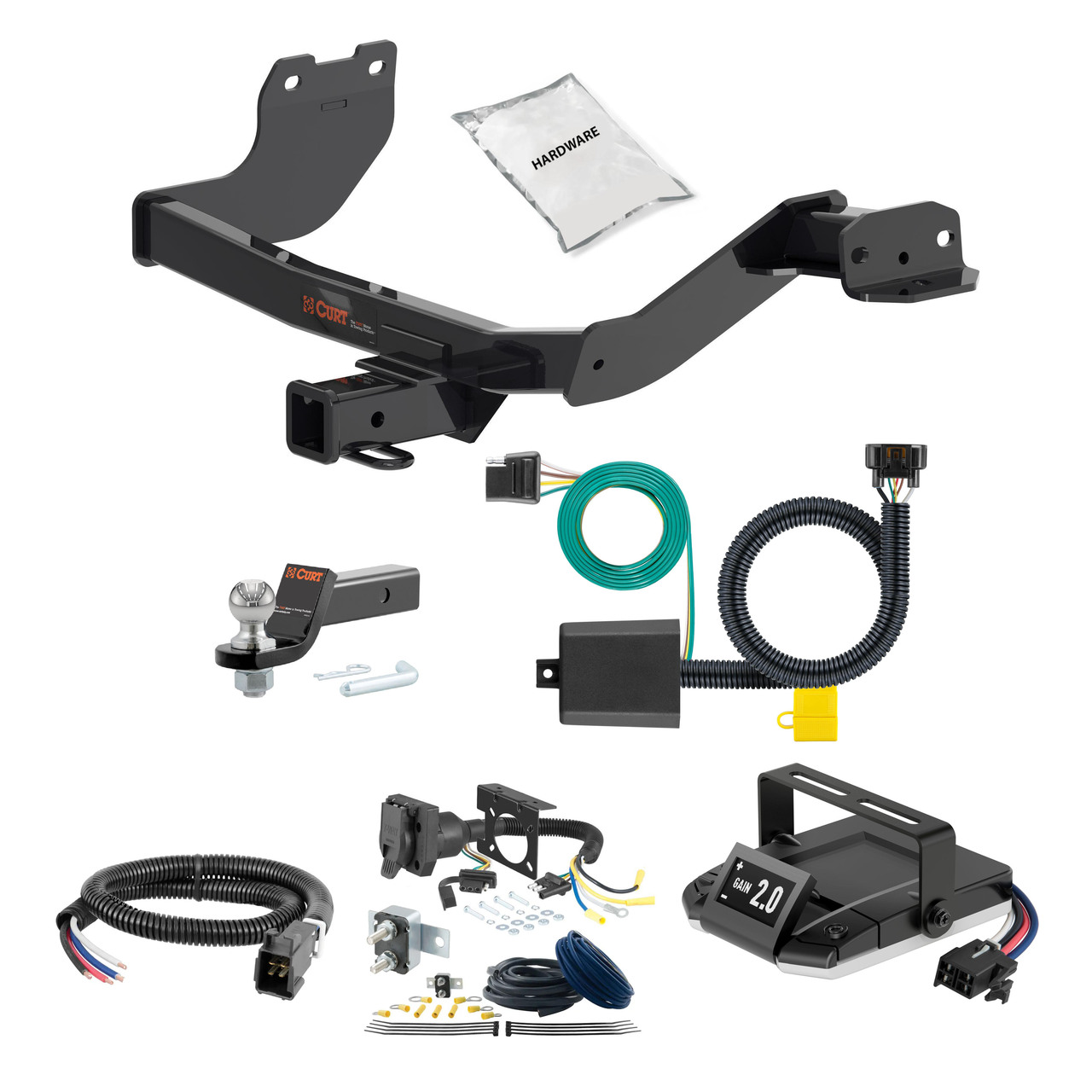 20-24 Hyundai Palisade 2 CURT Trailer Hitch + Assure Proportional Brake Controller Kit HBCW1433 thumbnail 0