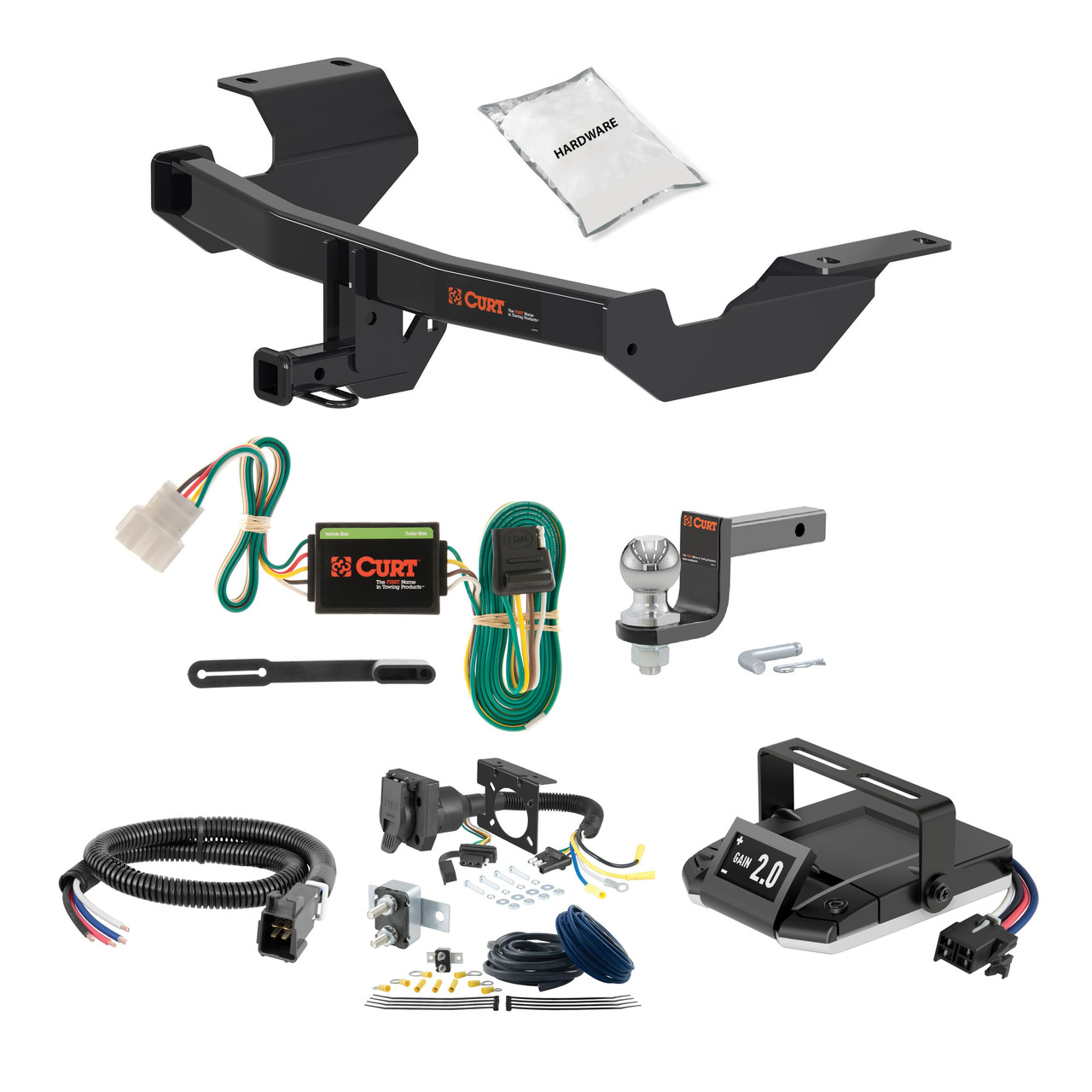 17-25 HONDA CR-V 2 CURT Trailer Hitch + Assure Proportional Brake Controller Kit HBCW1350 thumbnail 0