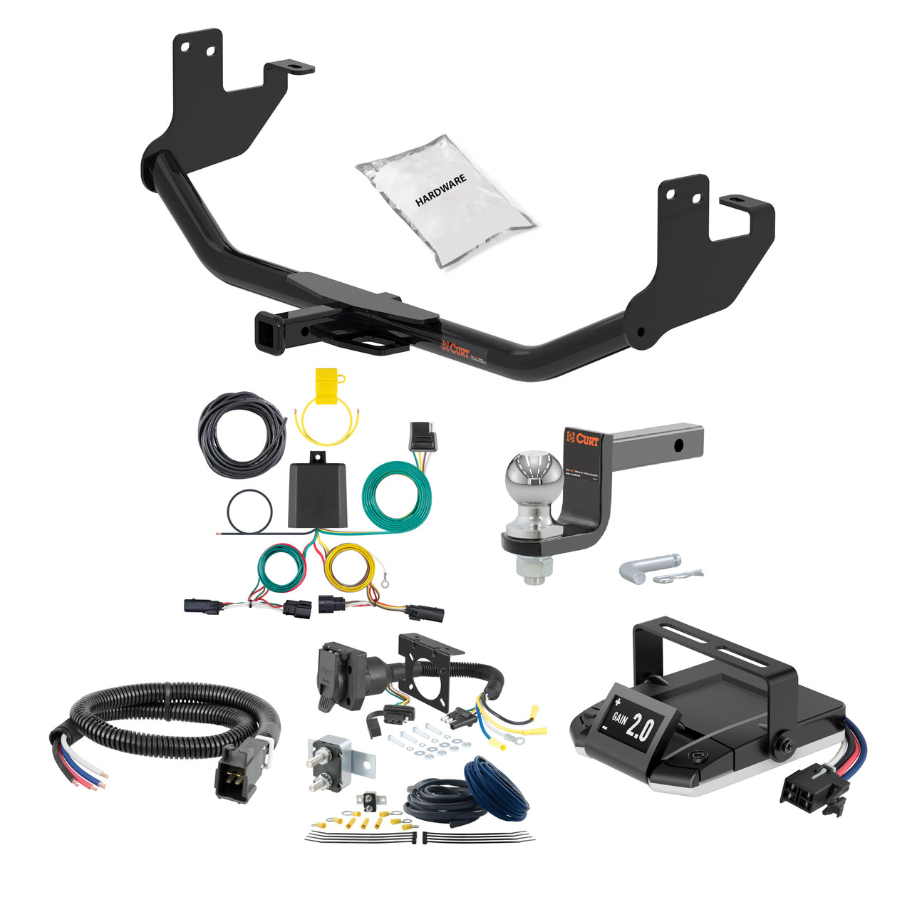 24-25 Chevrolet Trax 2 CURT Trailer Hitch + Assure Proportional Brake Controller Kit HBCW615 thumbnail 0