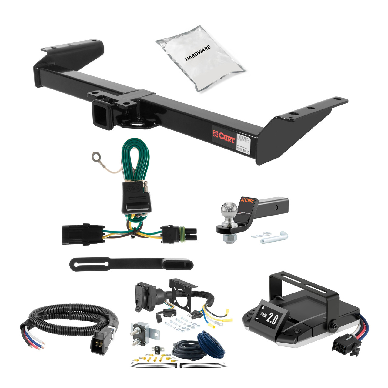 03-06 Chevrolet Suburban 2 CURT Trailer Hitch + Assure Proportional Brake Controller Kit HBCW587 thumbnail 0