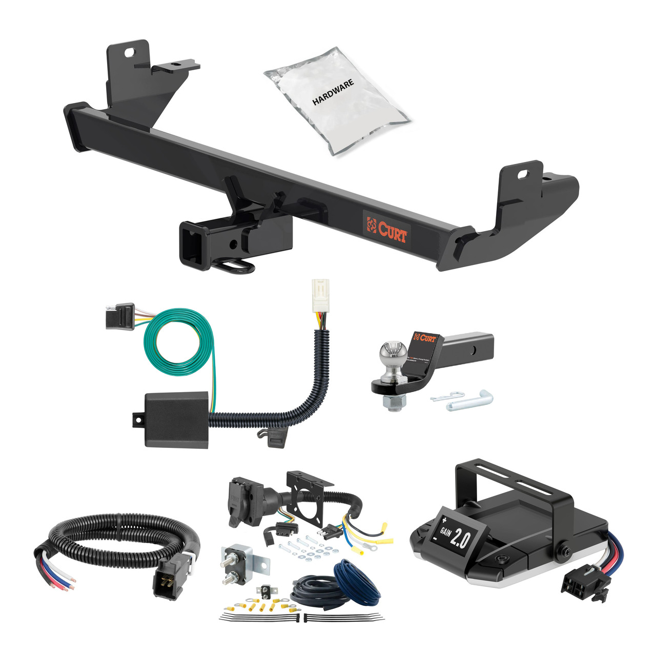 23-24 Mazda CX-50 2 CURT Trailer Hitch + Assure Proportional Brake Controller Kit HBCW1809 thumbnail 0