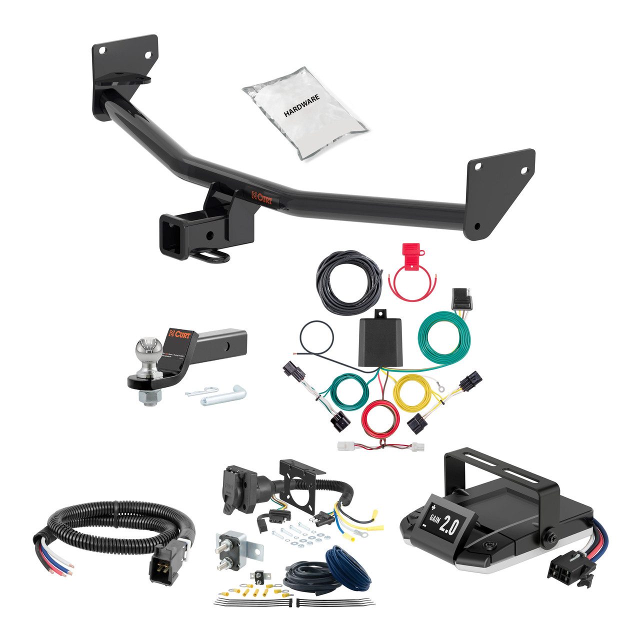 22-25 Hyundai Ioniq5 2 CURT Trailer Hitch + Assure Proportional Brake Controller Kit HBCW1424 thumbnail 0