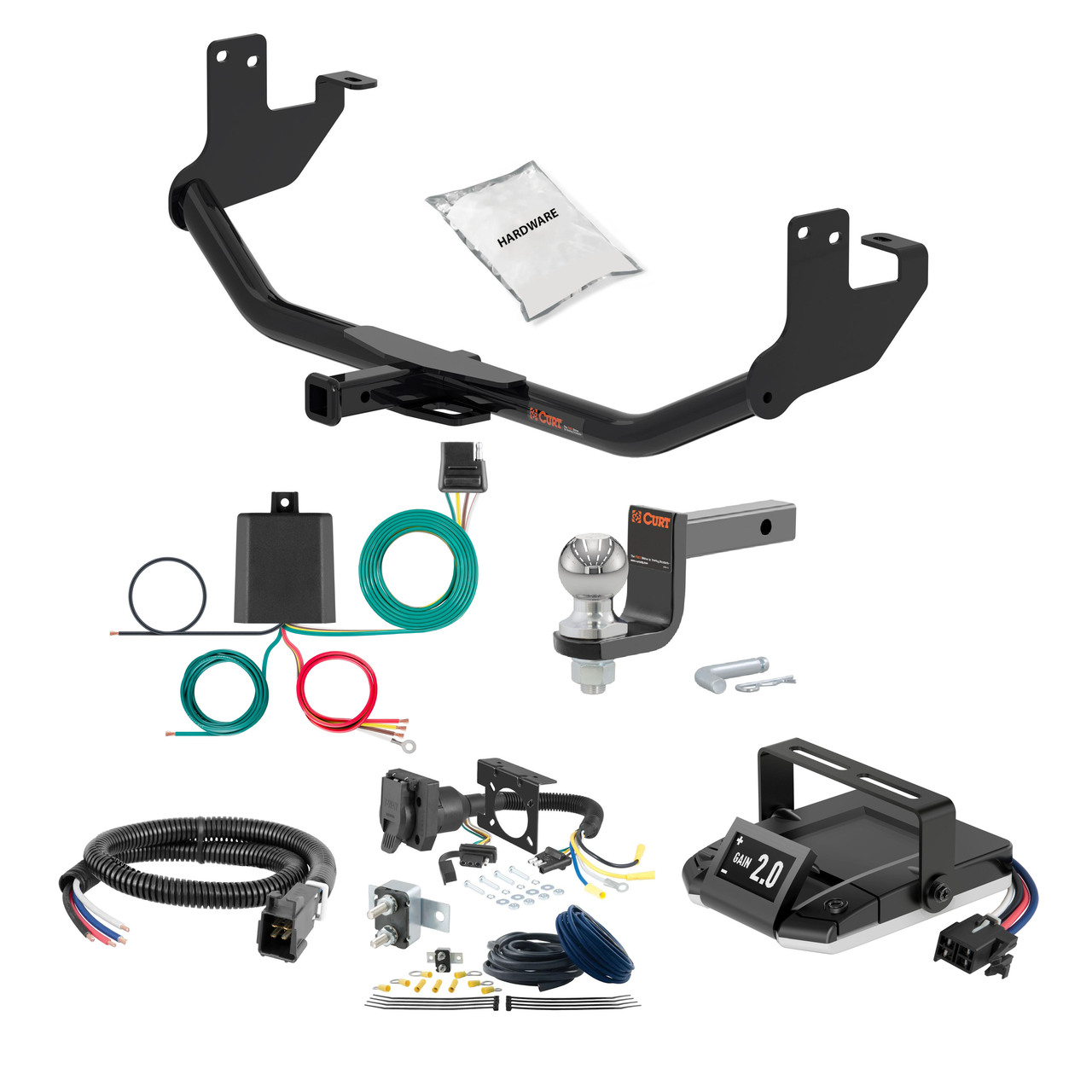 15-22 Chevrolet Trax 1.25 CURT Trailer Hitch + Assure Proportional Brake Controller Kit HBCW616 thumbnail 0