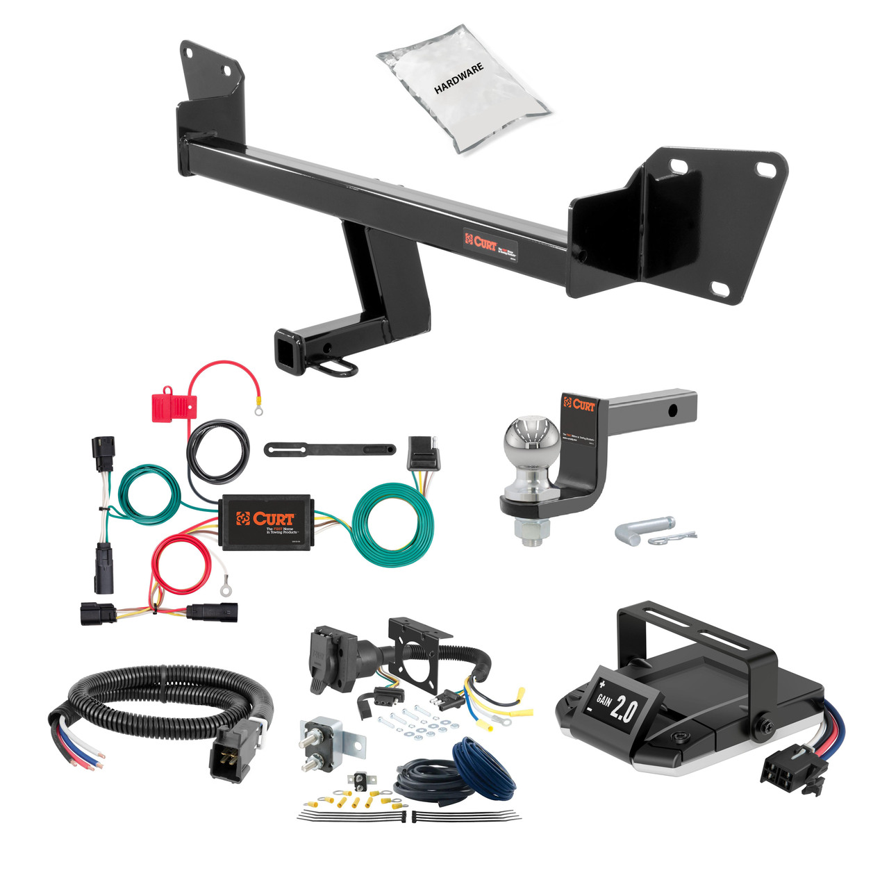 97-05 Chevrolet Venture 2 CURT Trailer Hitch + Assure Proportional Brake Controller Kit HBCW620 thumbnail 0