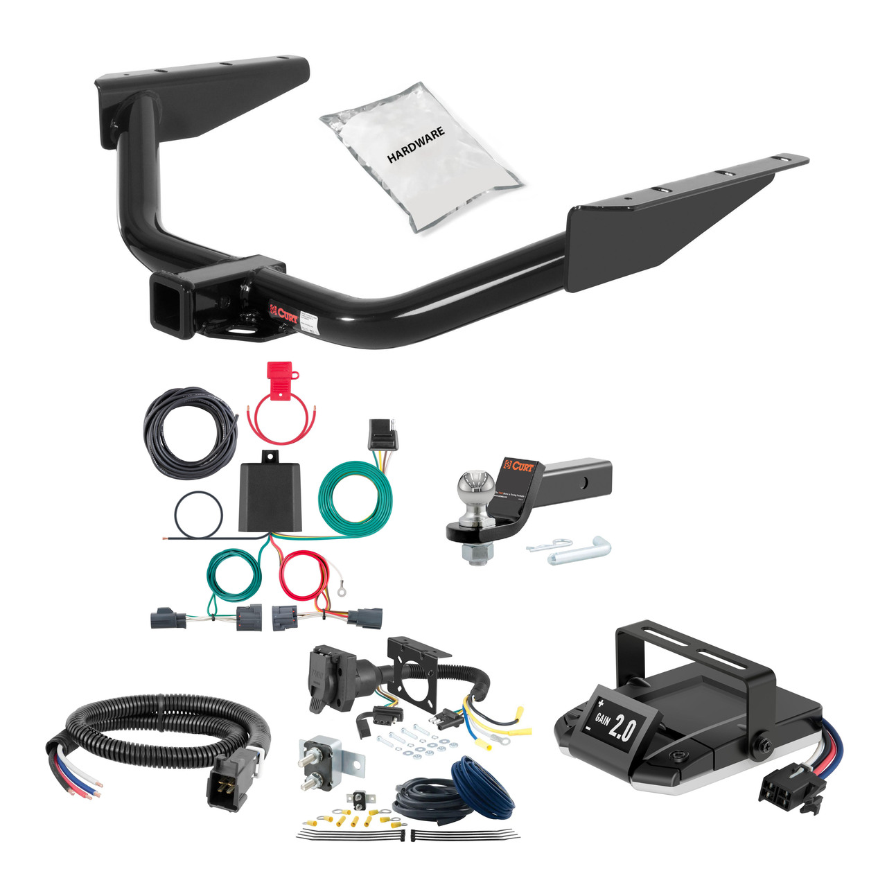 05-08 Dodge Magnum 2 CURT Trailer Hitch + Assure Proportional Brake Controller Kit HBCW708 thumbnail 0