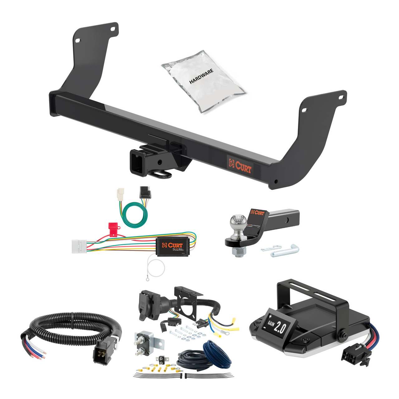 04-06 Lexus RX330  2 CURT Trailer Hitch + Assure Proportional Brake Controller Kit HBCW1699 thumbnail 0