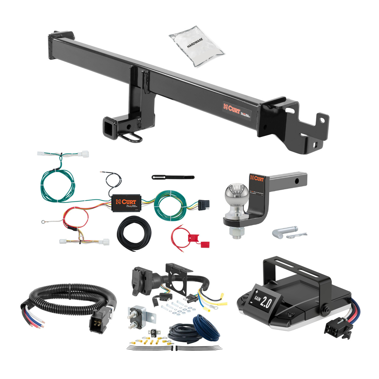 94-09 Mazda B4000 00-05 models are no drill 2 CURT Trailer Hitch + Assure Proportional Brake Controller Kit HBCW1795 thumbnail 0