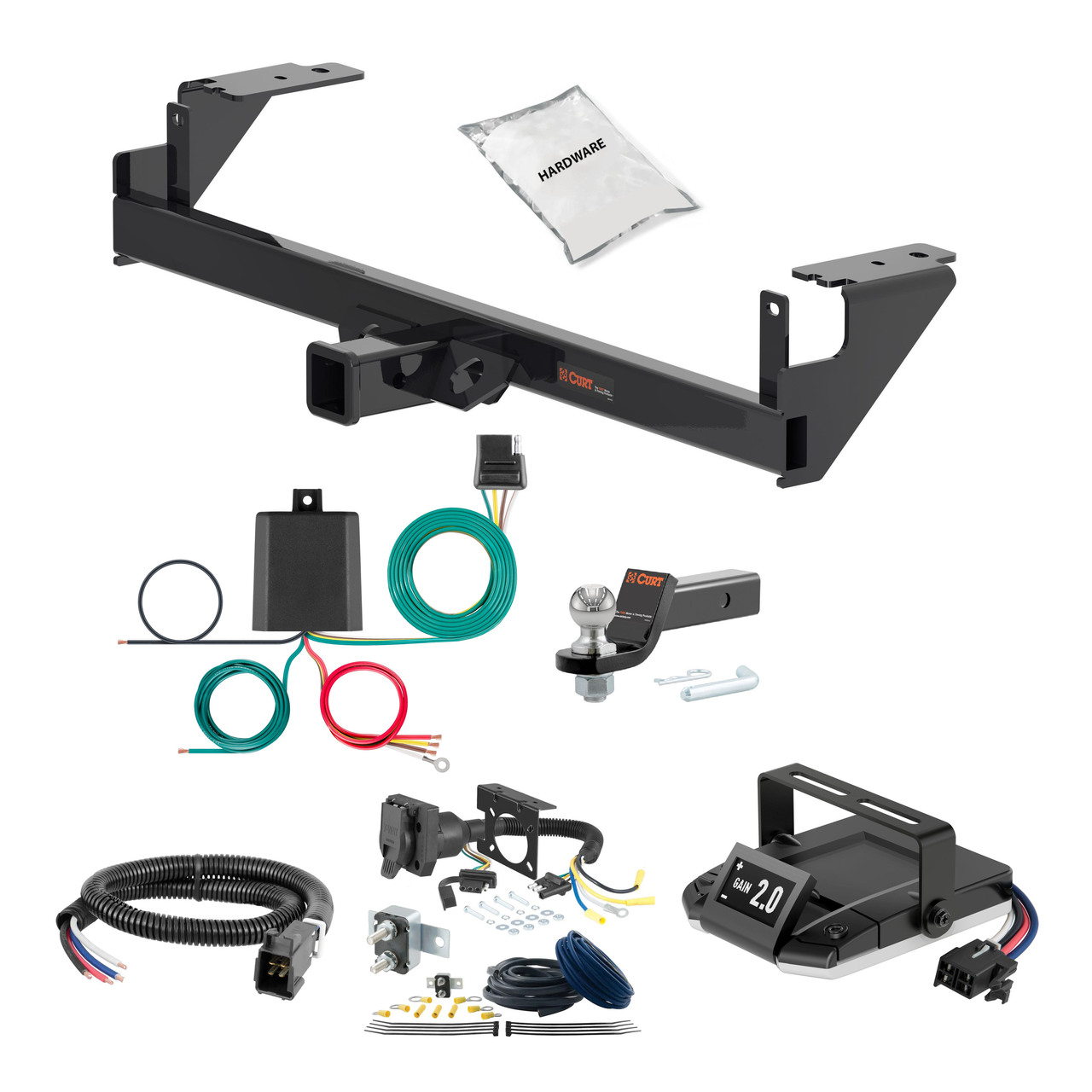 15-19 Mercedes-Benz GLA45 AMG 2 CURT Trailer Hitch + Assure Proportional Brake Controller Kit HBCW1883 thumbnail 0
