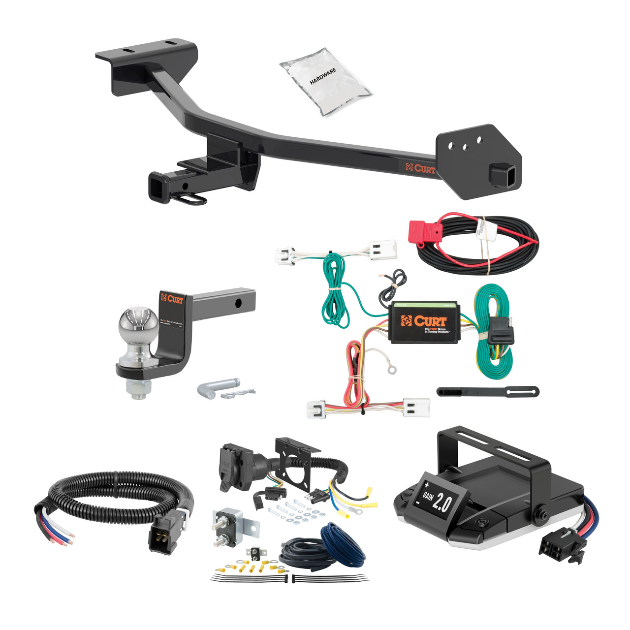18-24 Nissan Kicks 1.25 CURT Trailer Hitch + Assure Proportional Brake Controller Kit HBCW2023 thumbnail 0