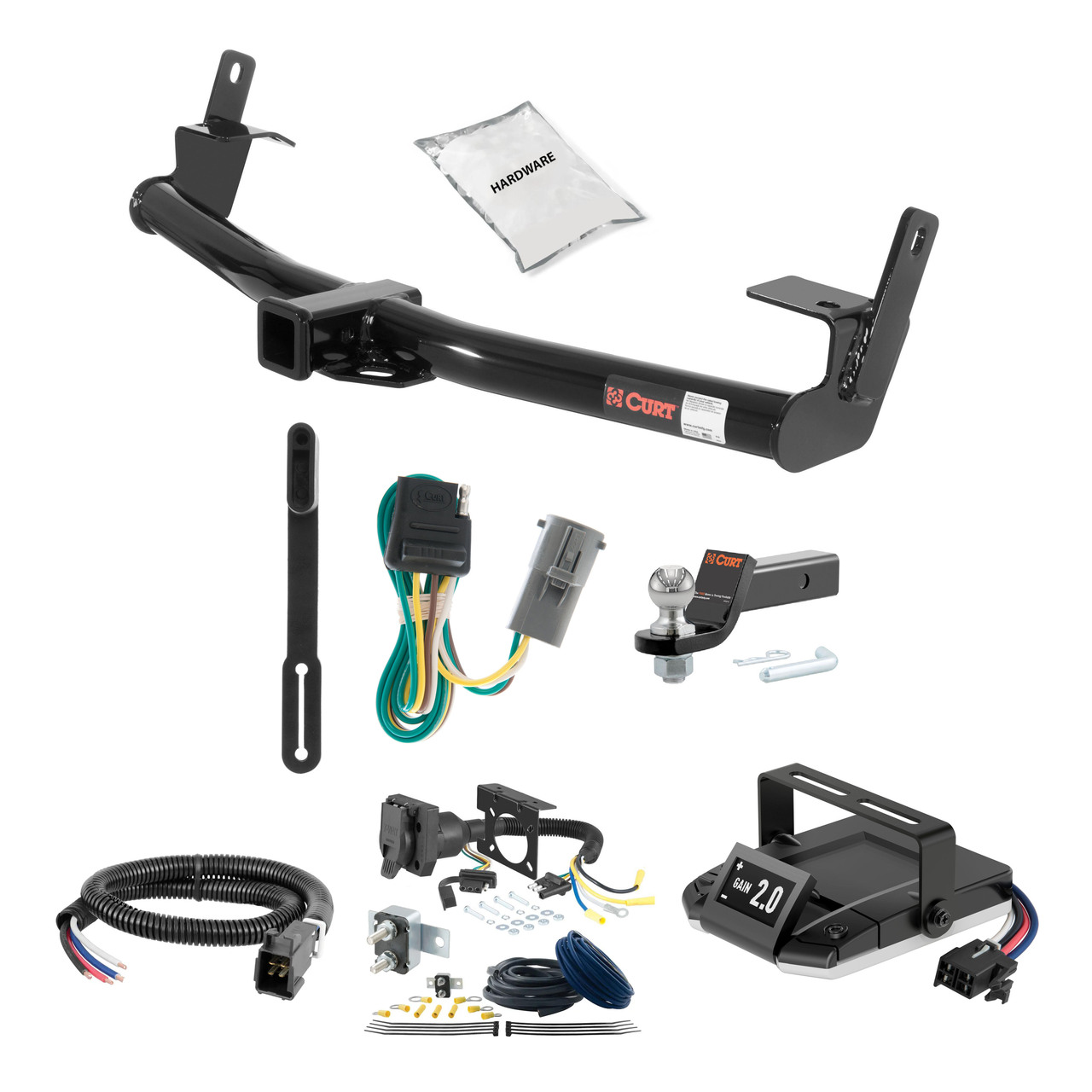 96-01 Mercury Mountaineer 2 CURT Trailer Hitch + Assure Proportional Brake Controller Kit HBCW1946 thumbnail 0