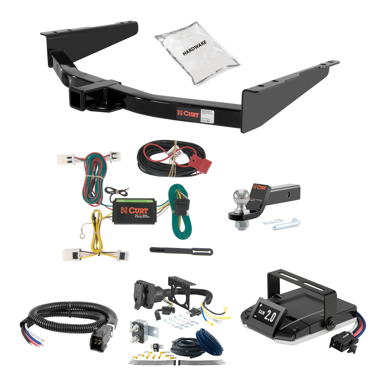 12-21 Nissan NV2500 2 CURT Trailer Hitch + Assure Proportional Brake Controller Kit HBCW2040 thumbnail 0