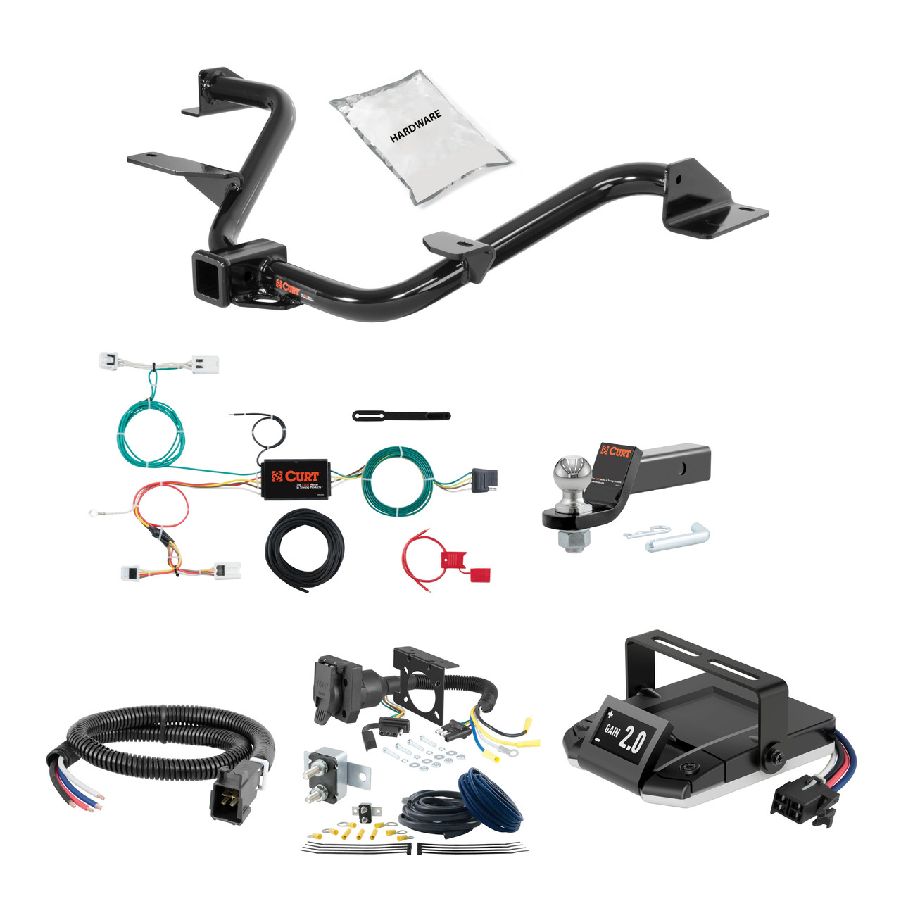12-21 Nissan NV3500 2 CURT Trailer Hitch + Assure Proportional Brake Controller Kit HBCW2042 thumbnail 0