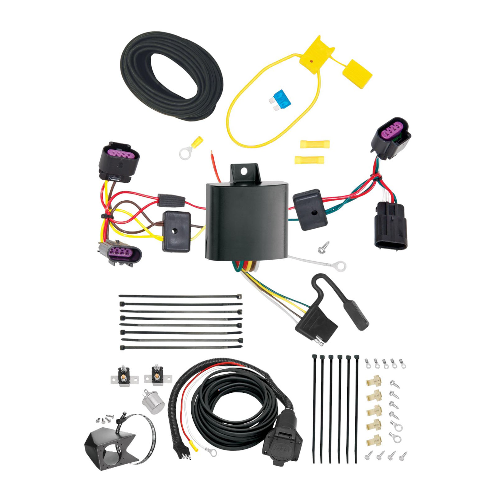 2012-2014 Chrysler 200 Sedan Tekonsha Custom 7-Way + Brake Controller Install Kit thumbnail 0