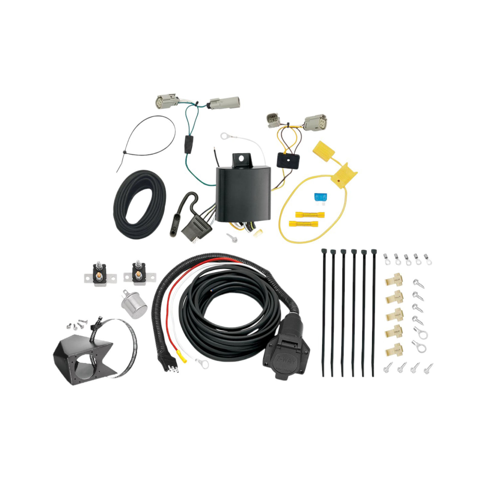 2015-2023 Ford Transit-350 Except Single Rear Wheel w/148" Wheelbase Tekonsha Custom 7-Way + Brake Controller Install Kit thumbnail 0