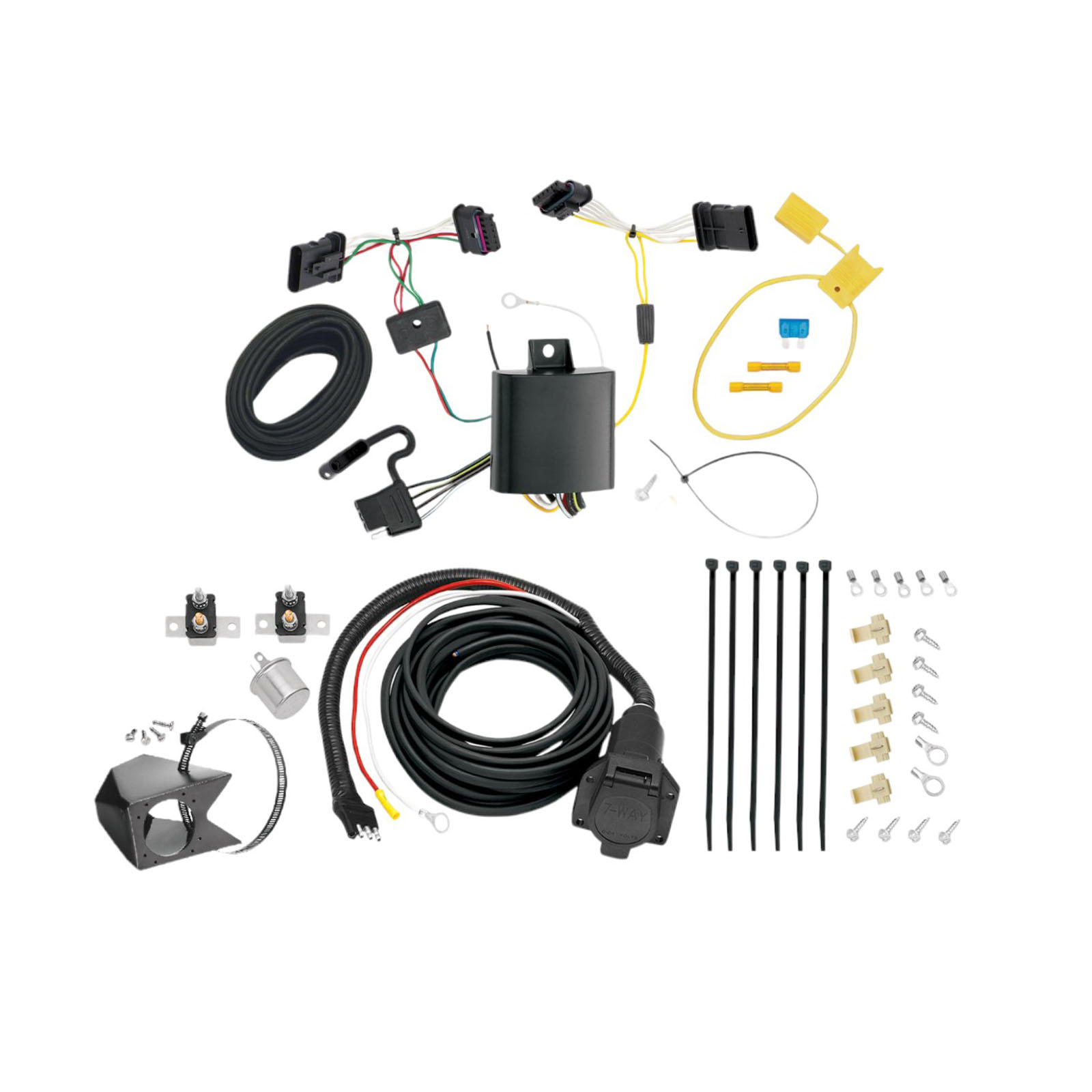 2016-2022 FIAT 500X  Tekonsha Custom 7-Way + Brake Controller Install Kit thumbnail 0