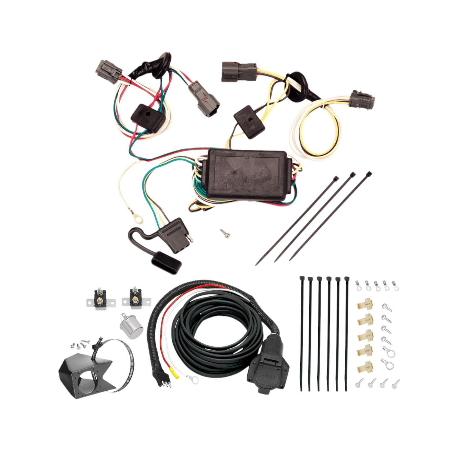 2005-2009 Hyundai Tucson  Tekonsha Custom 7-Way + Brake Controller Install Kit thumbnail 0