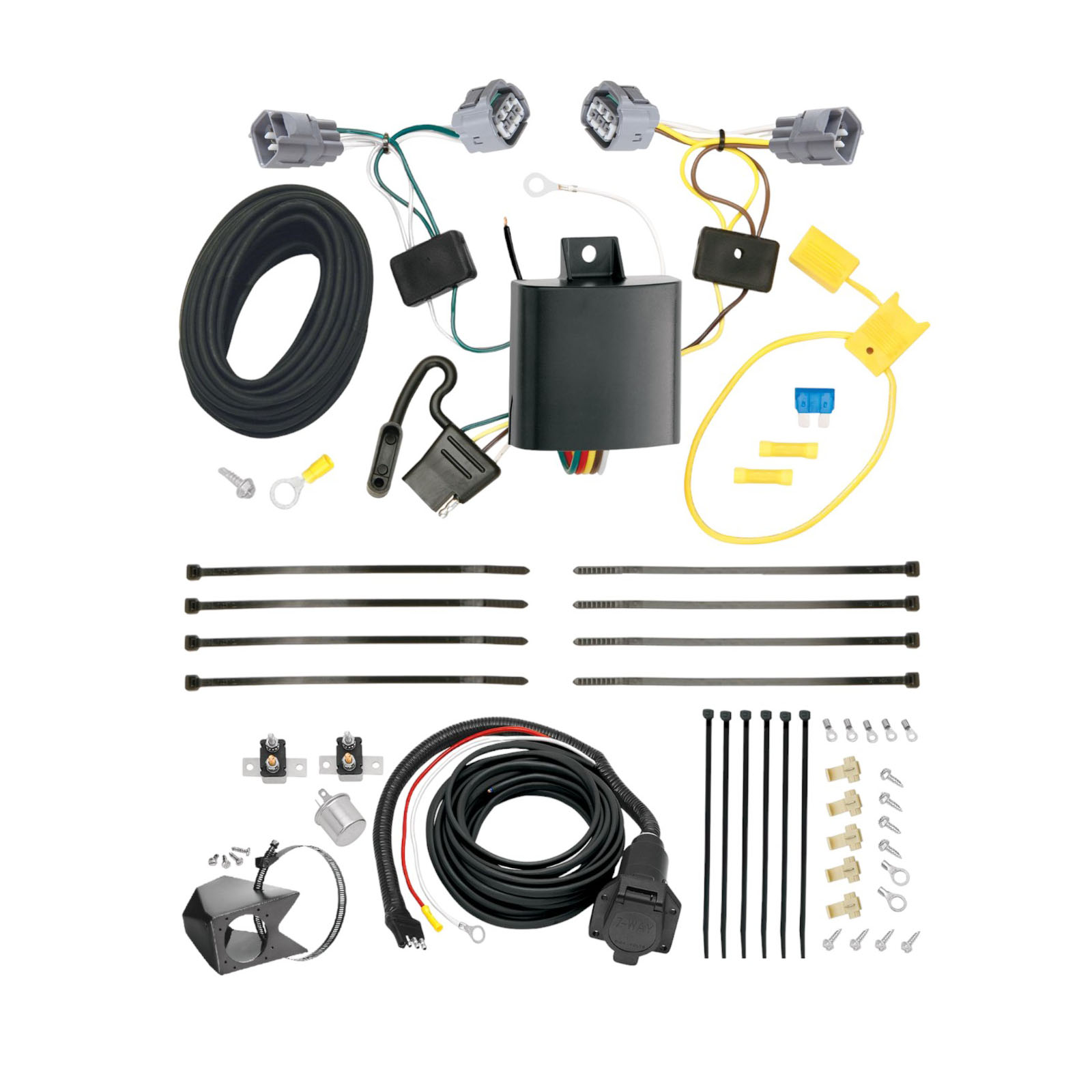 2014-2018 Jeep Cherokee  Tekonsha Custom 7-Way + Brake Controller Install Kit thumbnail 0
