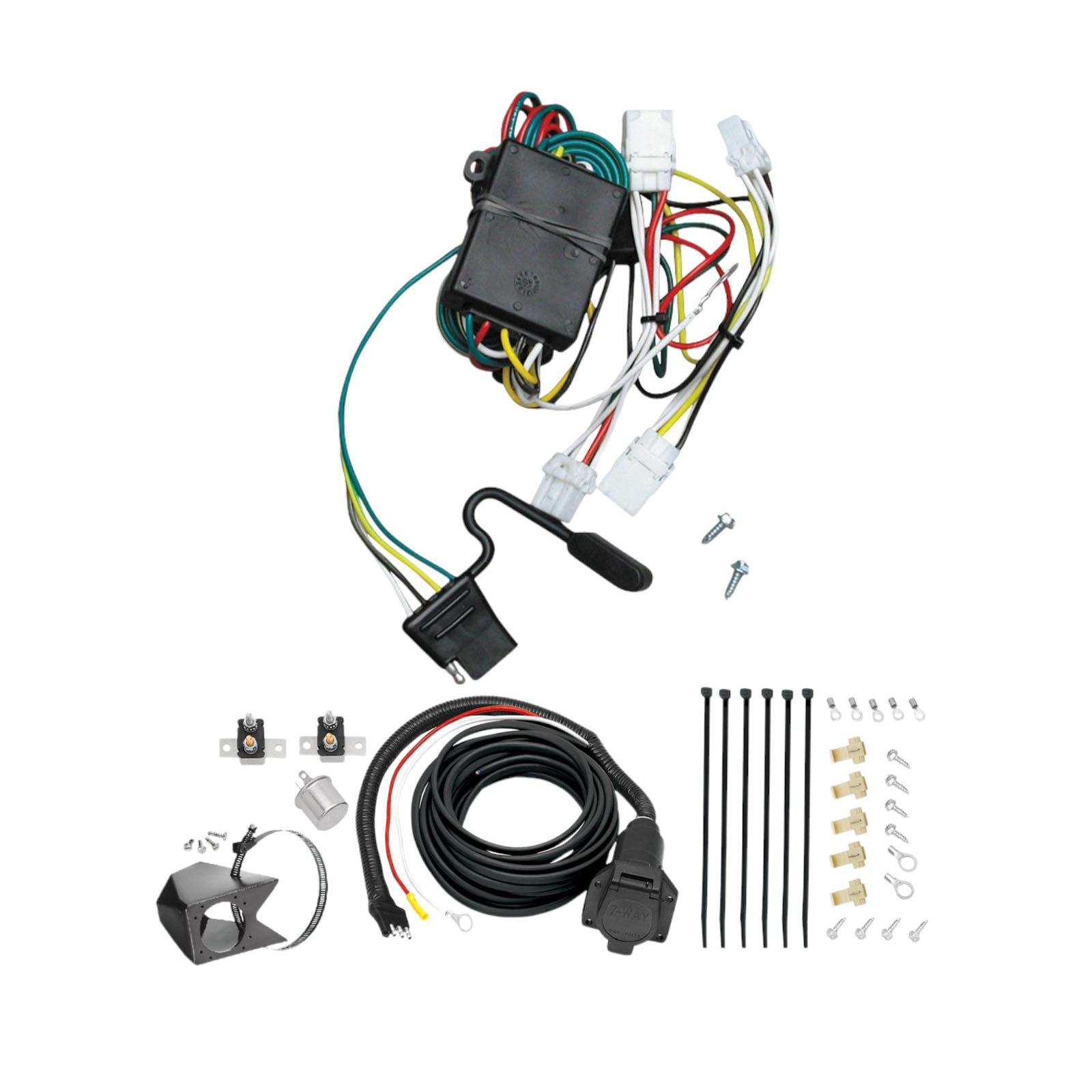 1998-2001 Nissan Altima  Tekonsha Custom 7-Way + Brake Controller Install Kit thumbnail 0
