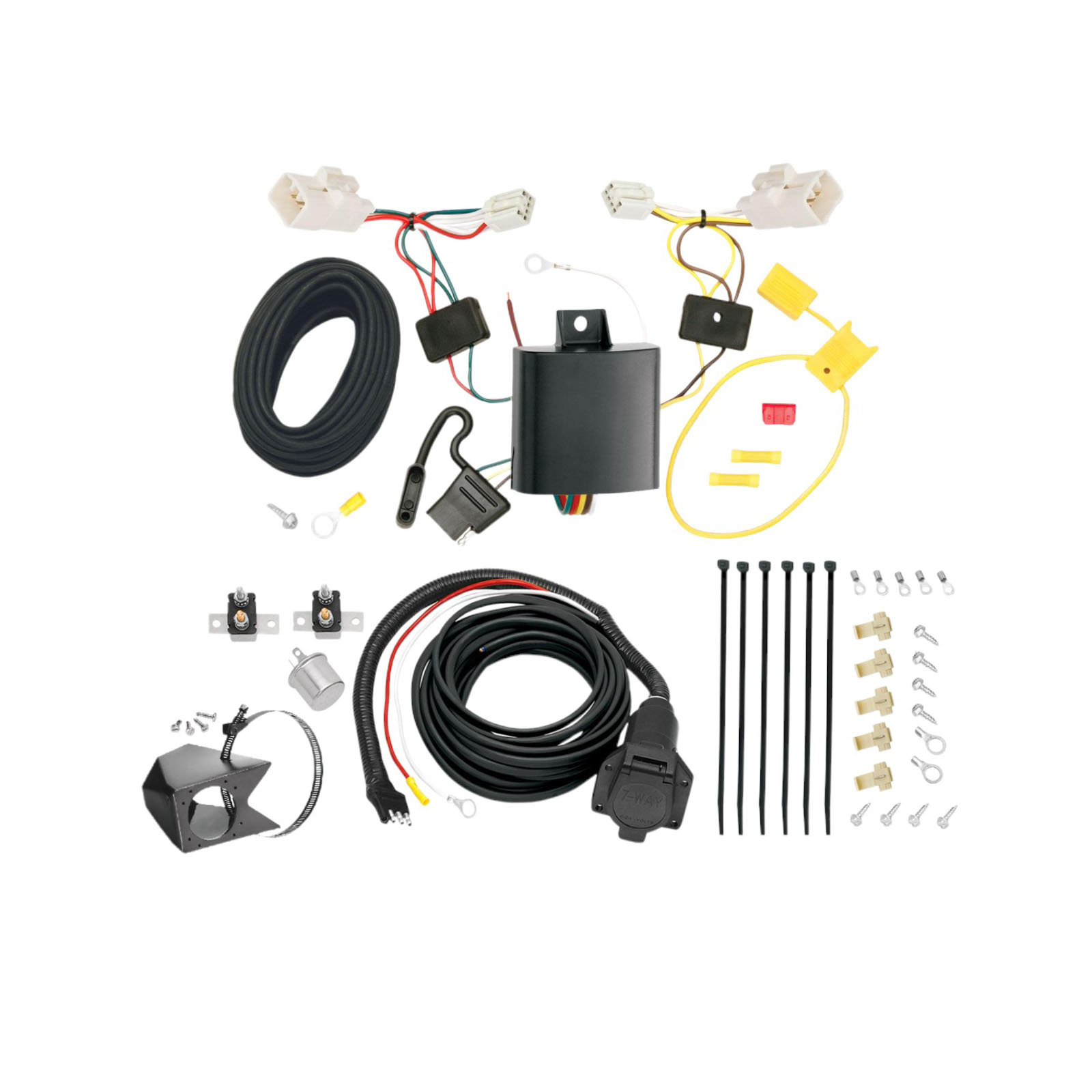 2014-2018 KIA Forte Sedan Tekonsha Custom 7-Way + Brake Controller Install Kit thumbnail 0