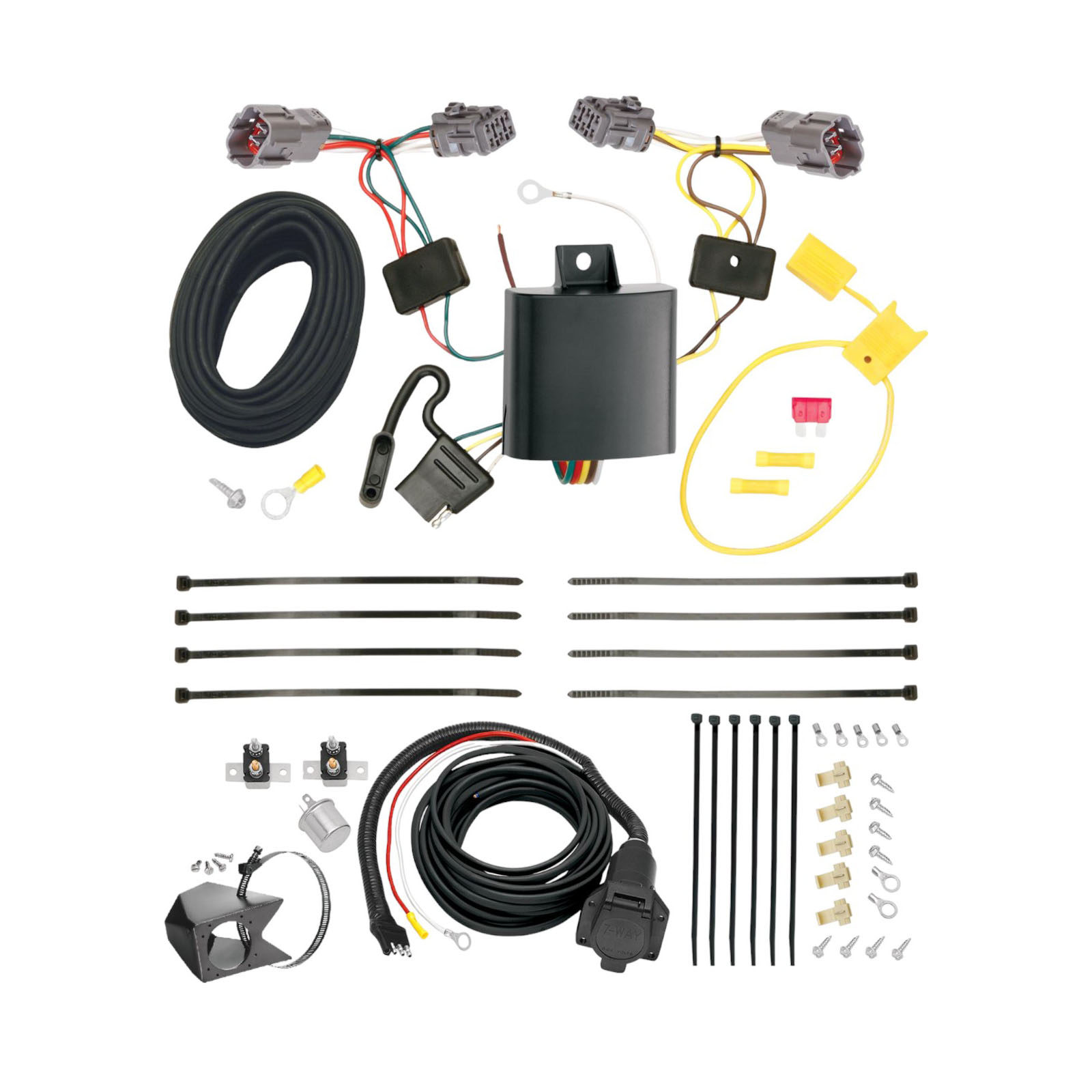 2010-2019 KIA Soul w/LED Taillights Tekonsha Custom 7-Way + Brake Controller Install Kit thumbnail 0
