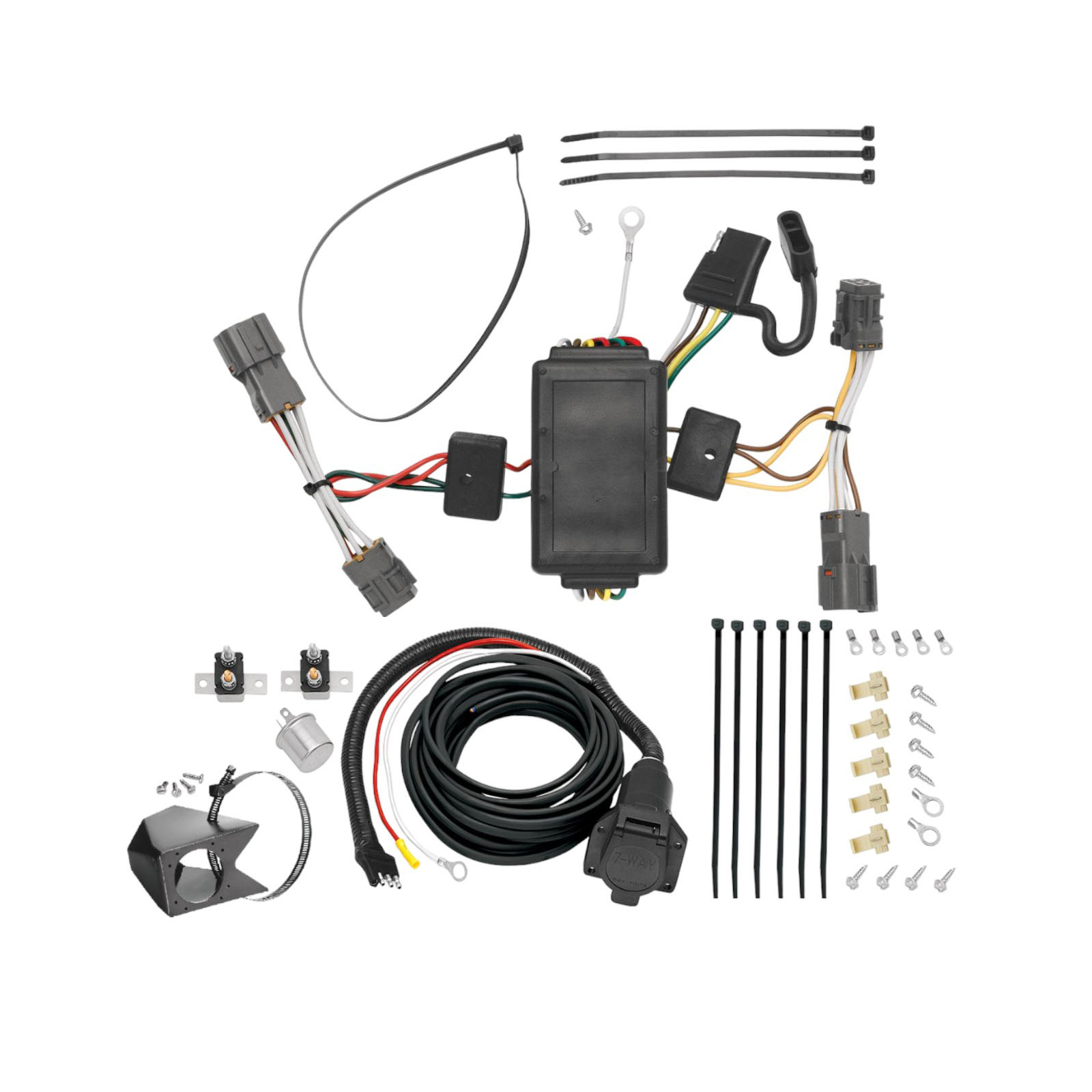 2010-2019 KIA Soul Except w/LED Taillights Tekonsha Custom 7-Way + Brake Controller Install Kit thumbnail 0