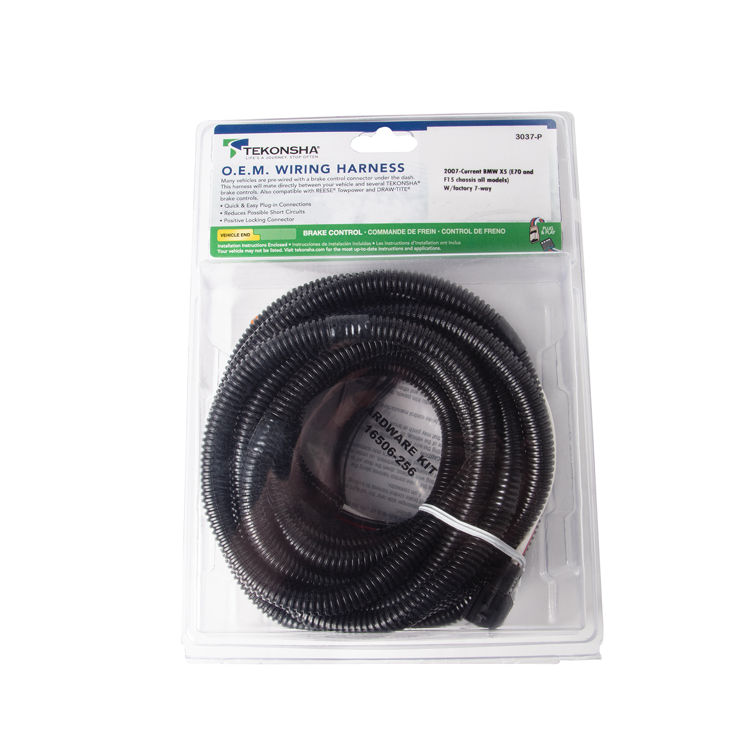 Tekonsha Trailer Brake Controller Custom Harness, Vehicle & Brake Control Ends 3037-P thumbnail 9