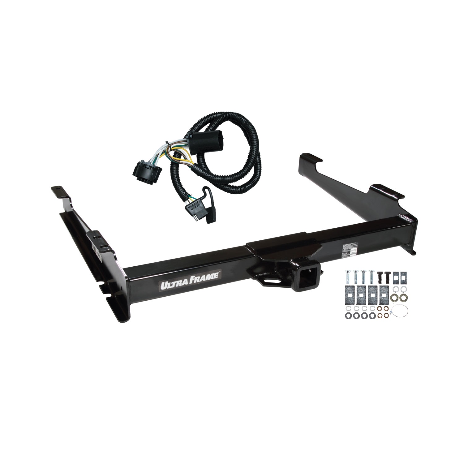 2001-2002 GMC Yukon XL 1500 Denali Draw-tite Class 4 Trailer Hitch, 2 Inch Square Receiver Bundle w/ Plug-n-Play T-One Wiring Harness 41930 thumbnail 0