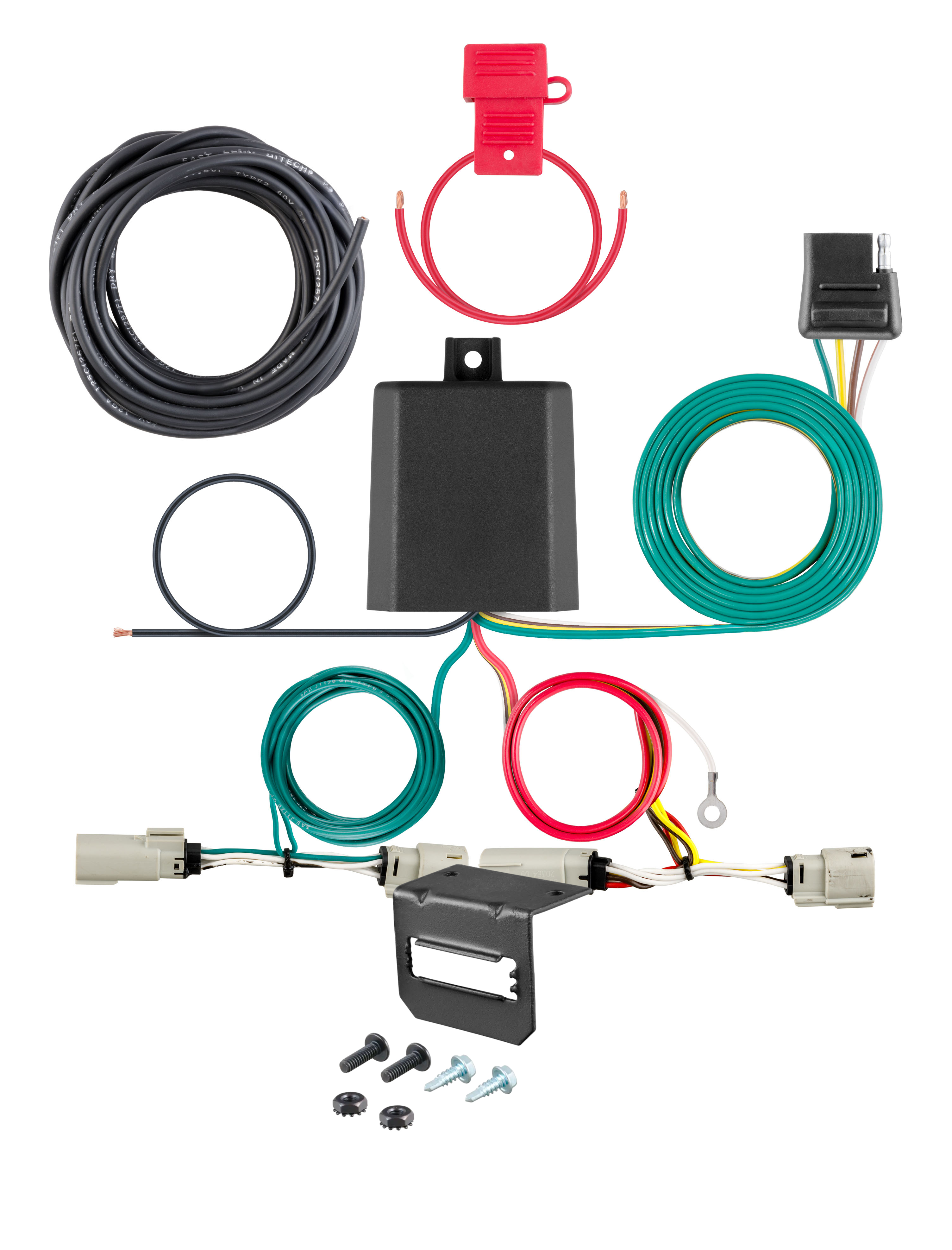 21-24 Ford Bronco Excluding factory receiver CURT 4-flat Plug and Play Trailer Wiring thumbnail 0