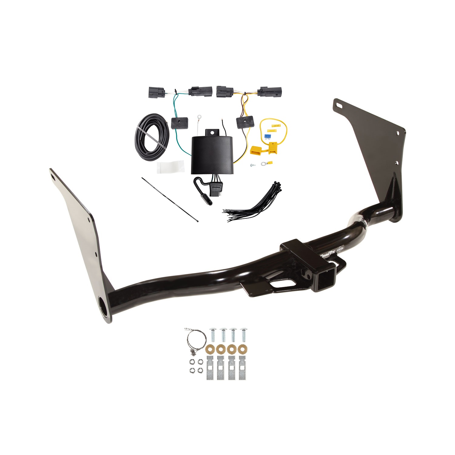 2019-2019 Ford Escape Draw-tite Class 3 Trailer Hitch, 2 Inch Square Receiver Bundle w/ Plug-n-Play T-One Wiring Harness 75758 thumbnail 0