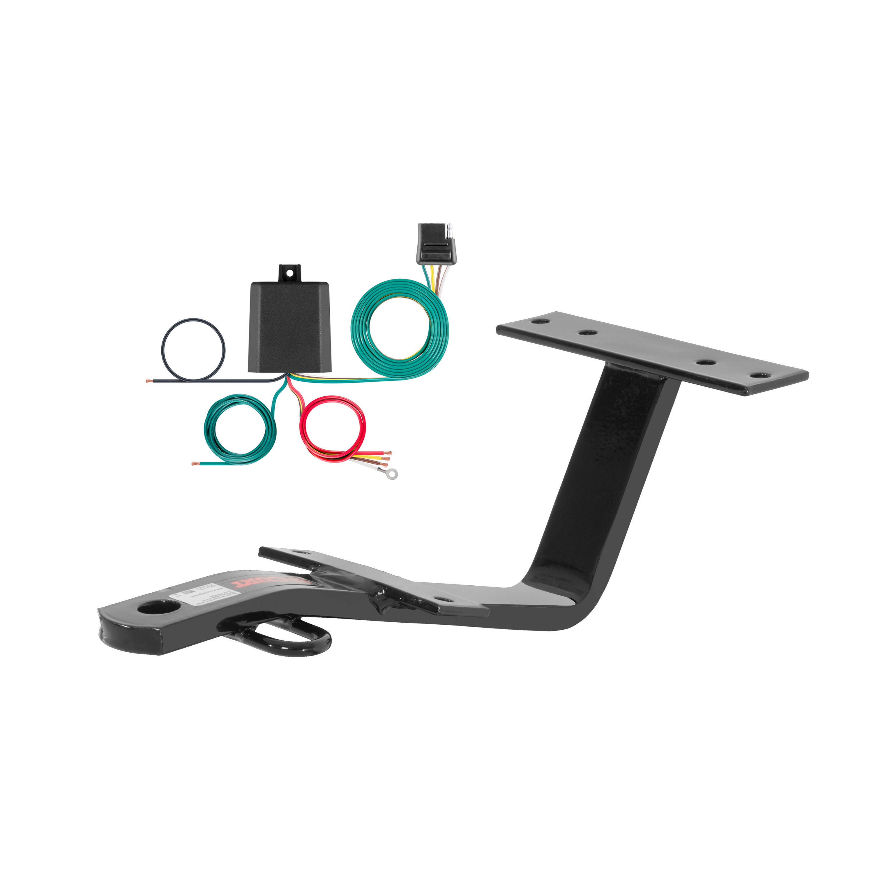 90 - 93 Volvo 240 CURT Class 1 FLAT" Trailer Hitch w/ 4-flat Wiring Kit 11664 thumbnail 0