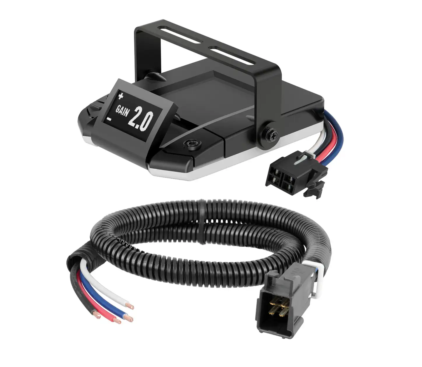 CURT Assure Proportional 1-4 Axle Trailer Brake Controller with Dynamic Screen w/ Universal Wire thumbnail 0