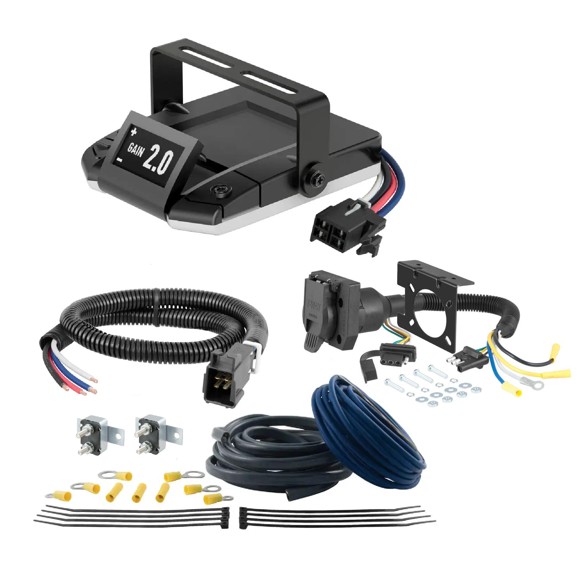 CURT ASSURE Universal Trailer Brake Controller Upgrade Kit (Vehicles with Existing 4-flat) thumbnail 0
